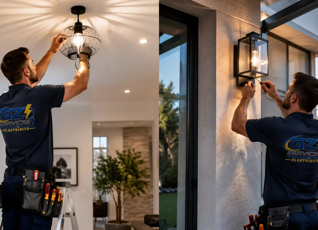 Installation d'éclairage par un électricien en Île-de-France