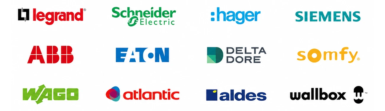 Marques de matériel électrique installées par GZ SERVICES ÉLECTRICITÉ
