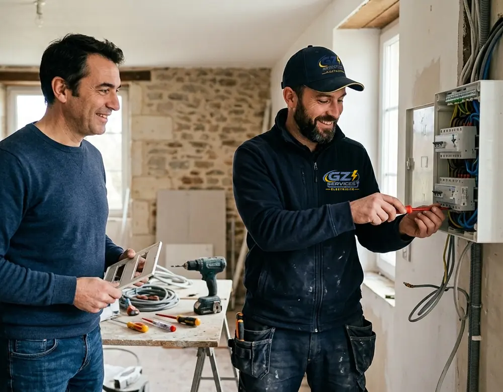 Rénovation d'une installation électrique en Île-de-France