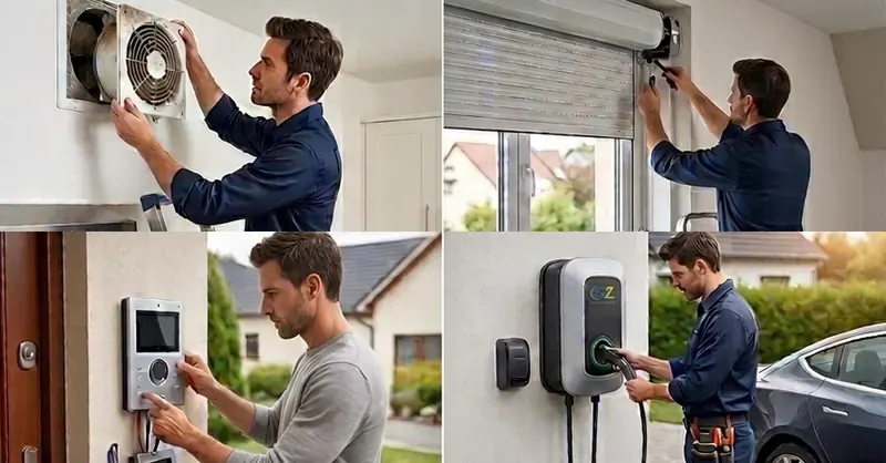 Installation d'interphone et de borne de recharge en Île-de-France